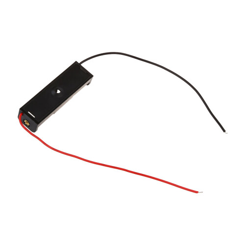 5pcs 15.2cm Wire Pipe Plastic 1 x 1.5V AAA Battery Storage Case Holder Black 2