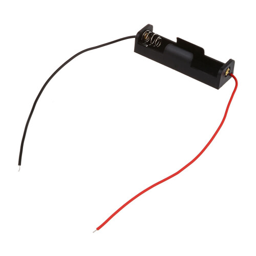 5pcs 15.2cm Wire Pipe Plastic 1 x 1.5V AAA Battery Storage Case Holder Black 1