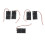 5 Pcs 2 x 1.5V AA Battery Holder Case Box Black w Wire Leads 3