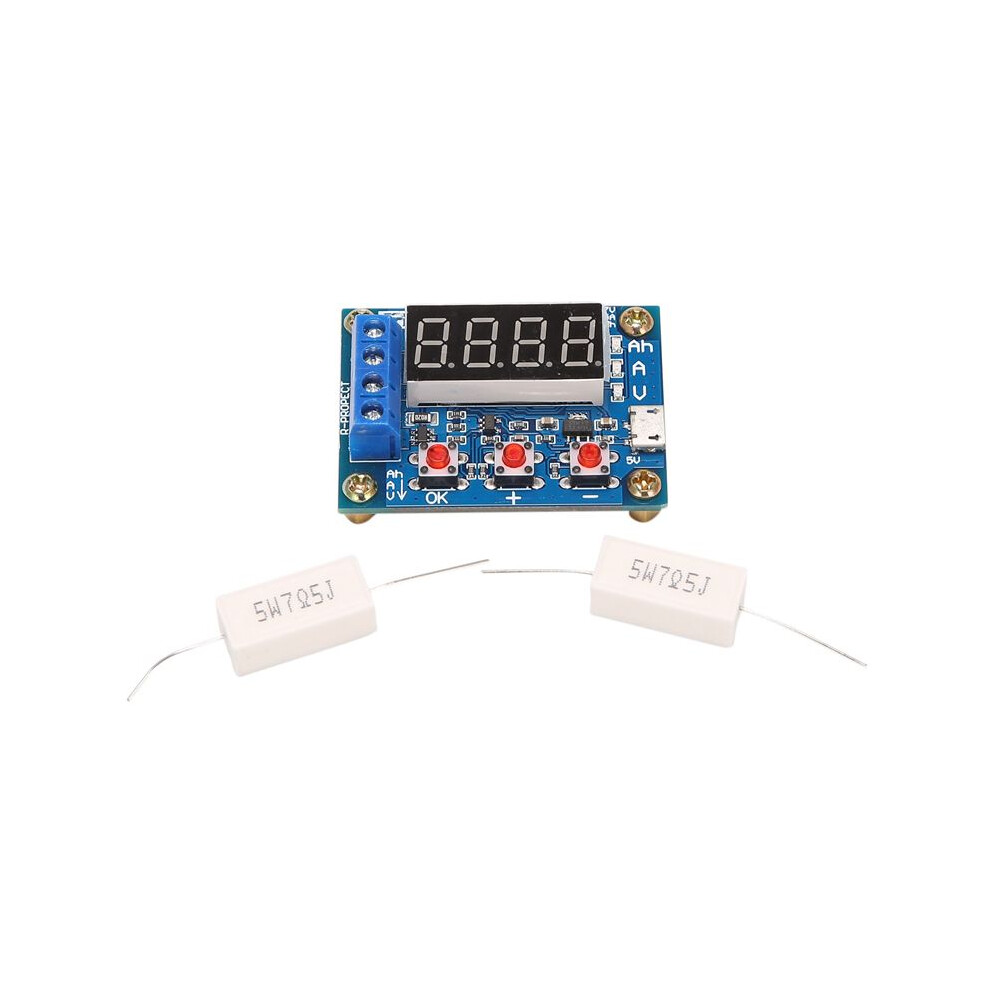 Zb2l3 Battery Tester Led Digital Display 18650 Lithium Battery Power Supply Test Resistance Lead-Acid Capacity 4711252497604