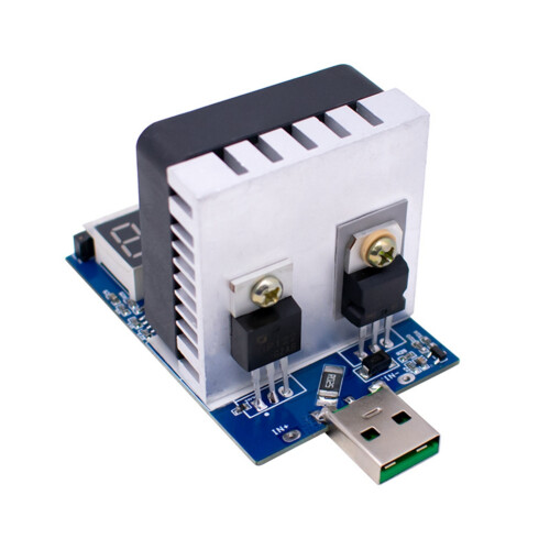35W USB Electronic Load USB Digital Display Voltage Ammeter for Battery Aging Adapter Charger Detection DC3.5-28V 2