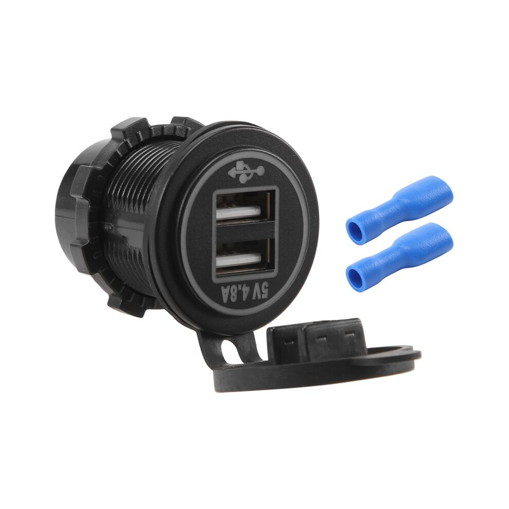 5V 4.8A Dual Usb Charger Socket Adapter Power Socket For 12V 24V Car Ship Rv 6033805460407