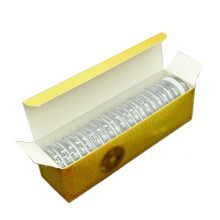 20 Pcs Plastic Round Coin Clear Capsule Display Case Holder Fits Australian Dollars Collection Holder Containers Storage Boxes Set