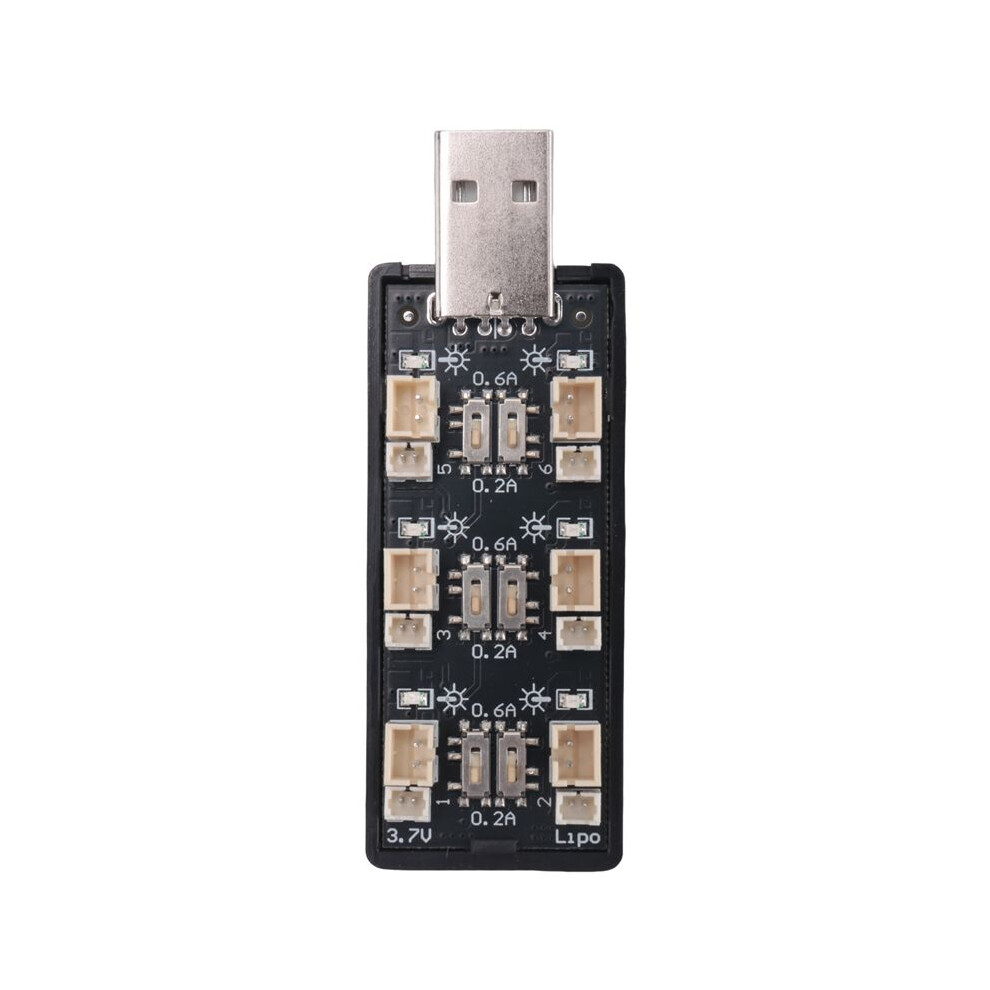 1S Lipo Battery Usb Charger 3.7V/4.20V 6 Channel 1S Lipo Charger Micro- Jst 1.25 Jst-Ph 2.0 Mcx Mcpx Connectors 6031808945594