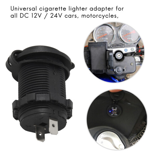 Cigarette Lighter Distributor 12V Car Cigarette Lighter Adapter Socket for Car Motorcycle Boat Universal Waterproof  Cigarette Lighter Socket 2