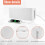 Cable Management Box, ABS Cable Organizer Cord Hider Box, Computer Power Lines, Route Cables, Under Desk Power Strip 5