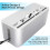 Cable Management Box, ABS Cable Organizer Cord Hider Box, Computer Power Lines, Route Cables, Under Desk Power Strip 8