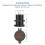 12V / 24V Fast Charging 3.0 Car Cigarette Lighter Socket Usb Charger Led Voltmeter Ammeter Black & 5