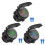 12V / 24V Fast Charging 3.0 Car Cigarette Lighter Socket Usb Charger Led Voltmeter Ammeter Black & 8