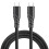 For Type-C Data Cable, 2M Nylon Braid, Extremely Durable High-Speed USB 2.0 Type-C TO Type-C Scharging Cables, Black 1