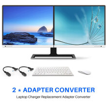 Adaptervoeding 7,4 X 5,0 mm Naar 4,5 X 3,0 mm Tipconnectorconverter voor Stream Pavilion Envy Elitebook Split Chromebook Vervangende