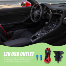 18W Schnell Laden 3.0 USB Auto LadegeräT 48W Typ-C PD Schnell Laden Steckdose Adapter für Auto, Boot, Wohnmobil, Motorrad