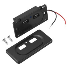 Vehicle DC5V/3.1A Dual USB Charger Socket Modification Accessories for Car Camping Boat Motorhome Caravan