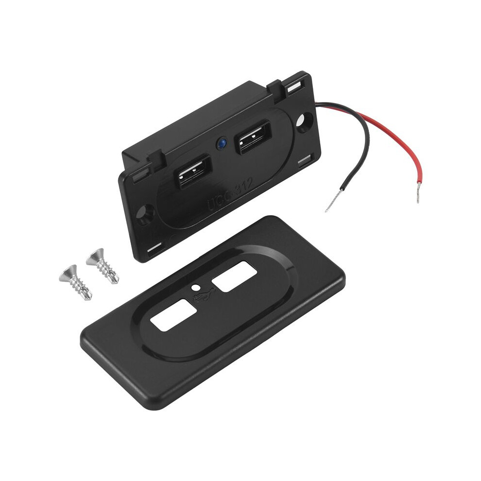 Vehicle Dc5v/3.1A Dual Usb Charger Socket Modification Accessories For Car Camping Boat Motorhome Caravan 4711397548988
