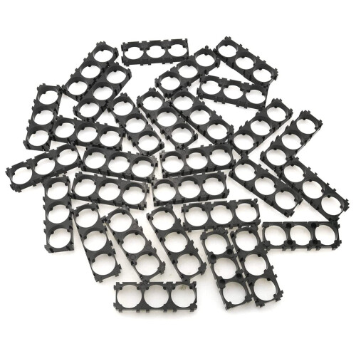 30Pcs Splicing Battery Support 18650 Lithium Battery Bracket 3 Cell Spacer Lithium Battery Plastic Holder Bracket 1