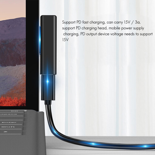 Type-C to PD Fast Charging Plug Converter Adapter for ProGO 3 4 5 6 Connector USB-C TypeC Book 2