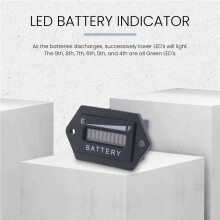 JAUGE de COMPTEUR D'INDICATEUR de BATTERIE 48 V Volt Convient Chariot de  pour  pour EZGO Club Car
