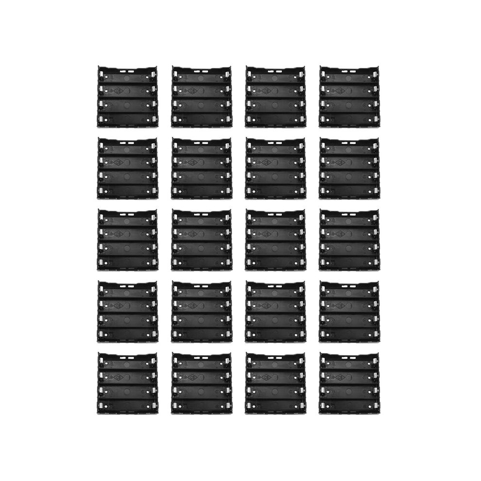 20Pcs Battery Holder Box Case For 4X 13.7V 18650 Battery Black 4712233943202