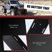 RC Batterie Fach GehäUse Batterie Kasten Halterung für Axial SCX10 TRX4 RC4WD D90 1/8 1/10 RC Auto Ersatz Teile,Schwarz