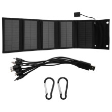 12W Foldable USB Solar Panel Solar Cell Portable Folding Waterproof Solar Panel Charger for Mobile Phone Camping Hiking