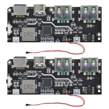 2 Stuks 22.5W Snel Opladende Mobiele Power Module 5 Poorts Bidirectionele Oplaadmodule Circuit Board DIY QC4.0 QC3.0