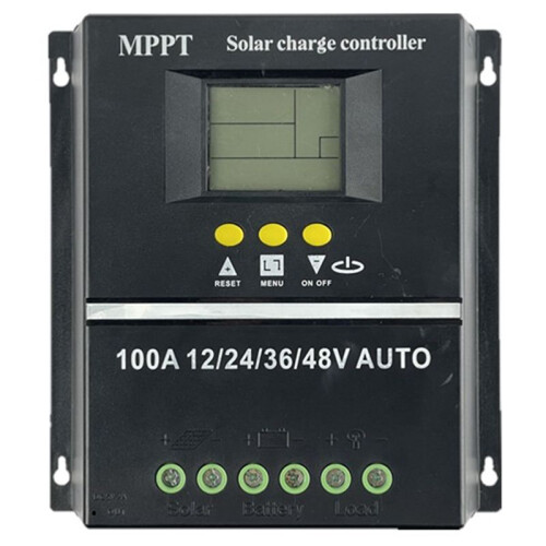PWM 100A 12V 24V 36V 48V AUTO Solar Panel Charge Controller Solar PV Batteriladdare med LCD MPPT Solar Controller
