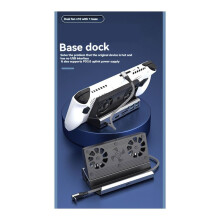 YCE 10-in-1 Docking Station for  & Ally, Dual Cooling Fan 5 USB  & 100W Charging Port