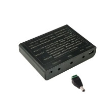 USB para Saída 12V 6x 18650 Baterias UPS DIY Caixa para Celular WiFi Roteador LED Luz Câmera de Segurança