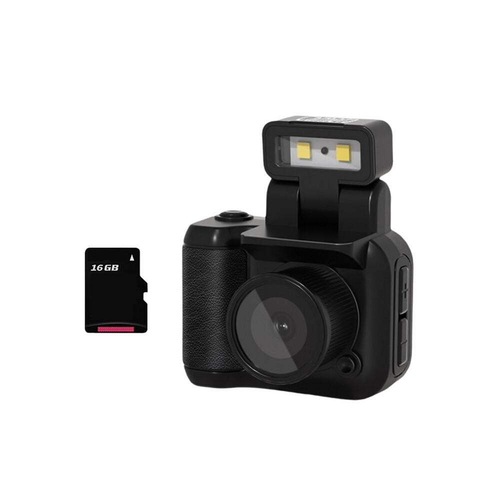 Slr Style Camera Cmos 16Gb With Flash & Charging Dock Portable Video Recorder Dv 1080P With Lcd Screen Light/Black 4712099296351
