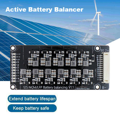 1.2A 12S Active Equalizer Balancer for Li-Ion Lifepo4 Lithium Battery BMS  Transfer 1