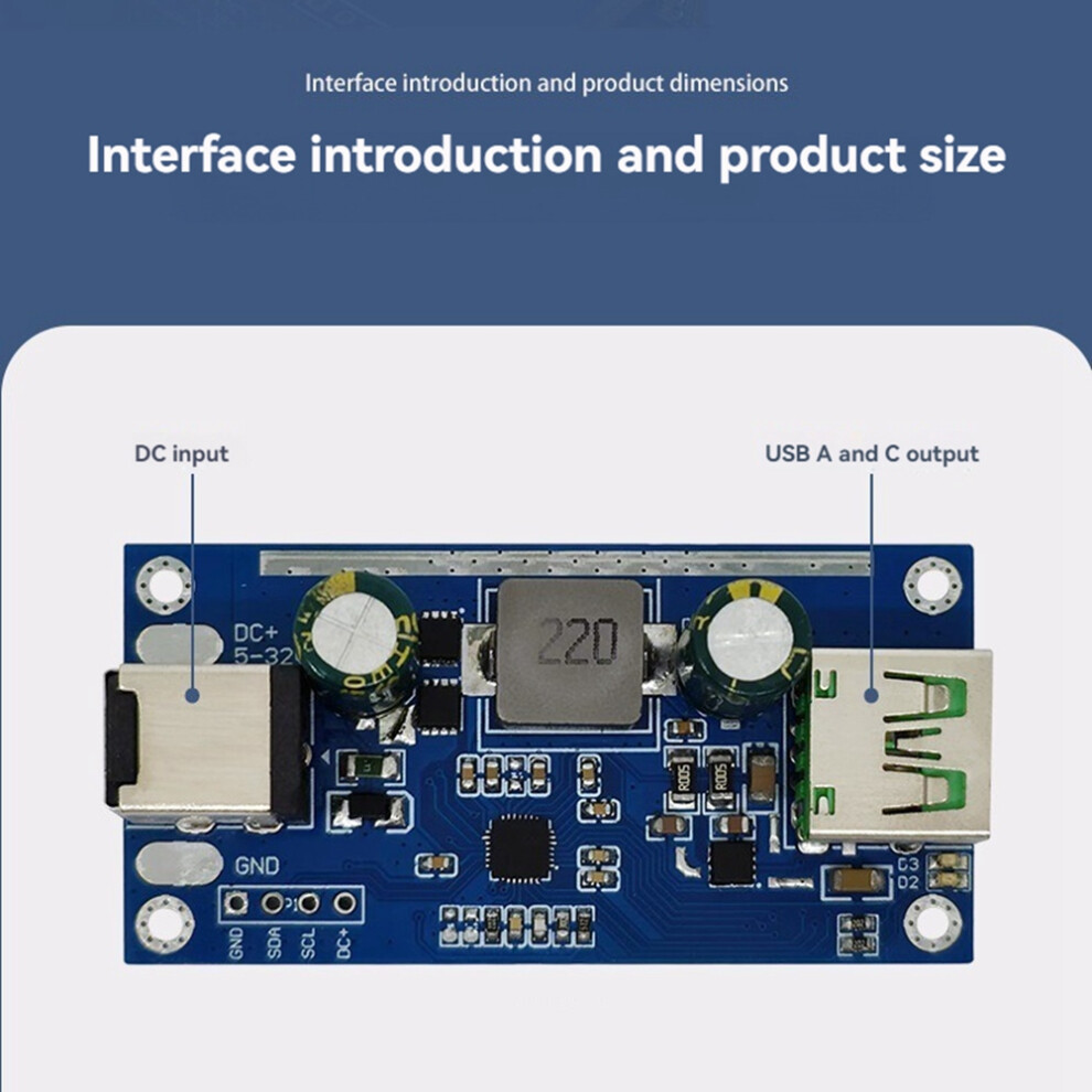 100W Full Protocol Fast Charging Module Supports Step-Down Function Pd Qc Fast Charging Module Sw3518 6031356970352
