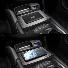 Chargeur Sans Fil de Téléphone de Voiture pour Accessoires pour Malibu 2016-2023, Adaptateur de Panneau de Charge Rapide 15W