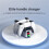 RGB Led Dual Controller Charger for PS5/Slim Wireless DualSense Controller Joystick Gamepad Charging Dock 2