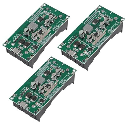 3pcs 15W 3A Battery Boost Charging Module High Power UPS 18650 Lithium Battery Boost Charging Module 12V