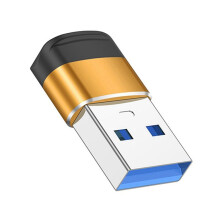 Adaptador USB 3.0 A Tipo C, Transmisión de Datos de 10 Gbps, Adaptador de Carga Rápida para 15, para , para , Accesorios Dorados