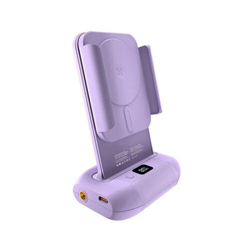 Phone Bracket with Remote Control Anti-Shake Wireless Charging Rotatable Clamp for Versatile Shooting,