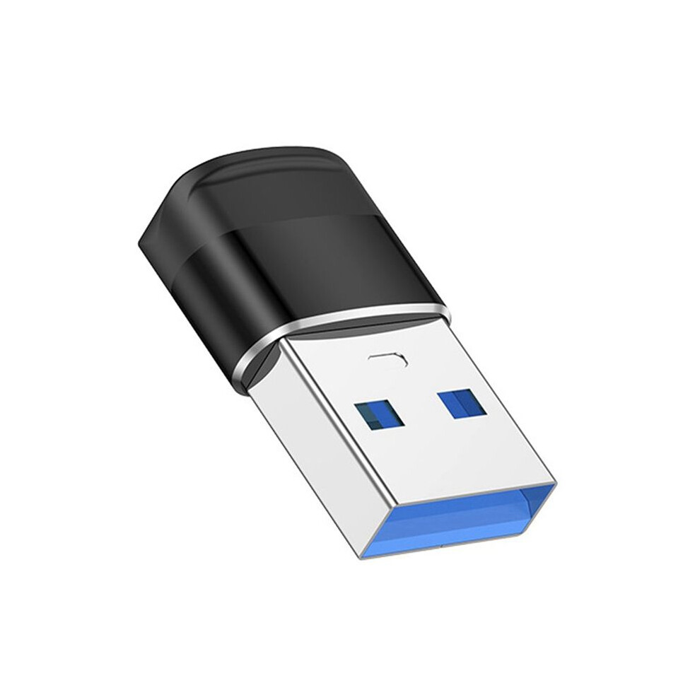 Black Usb 3.0 To Type C Adapter 10Gbps Data Transmission Fast Charging Adapter For 15 Accessories