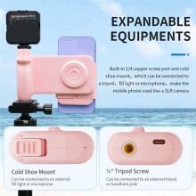 Phone Bracket with Remote Control Anti-Shake Wireless Charging Rotatable Clamp for Versatile Shooting,