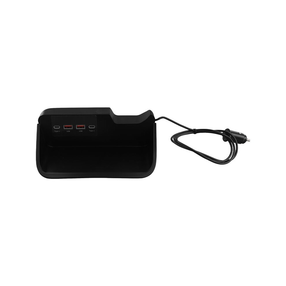 Car Docking Station Quick Charging For 2019-2022 Usb Hub Intelligent Adapter Powered Splitter Black 4713593815598