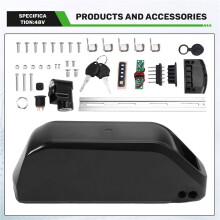Estojo de Bateria DP-9 EBike para 91 Peças 18650 Cells Box Caixa de Bateria de Bicicleta Elétrica para Bateria de Tubo Inferior DIY 48V