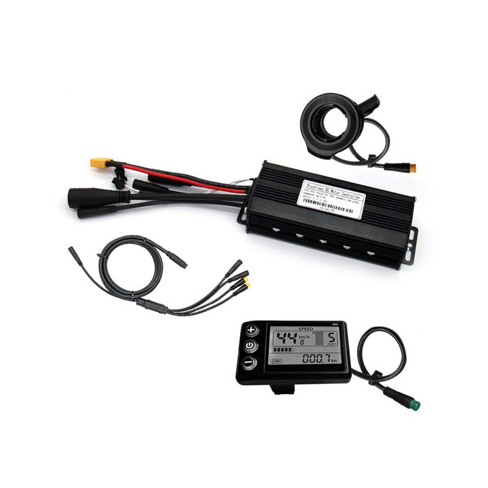 Three Mode Ebike Sine Wave Controller 24V/36V/48V With S866 Lcd Display Waterproof Connector 30A For 1000W Ebike 4712893015943
