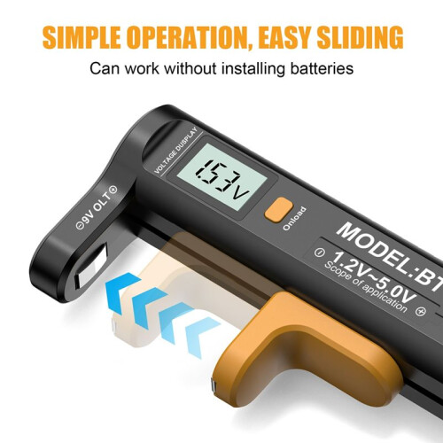 Digital Battery Tester LCD Display AA/AAA/C/D/N/9V/1.5V Button Cell Battery Capacity Check Detector 2