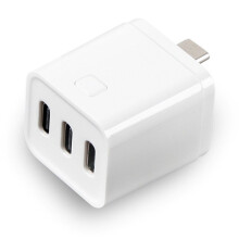 Tuya Zigbee Type-C Adapter Plug 3 Gang USB-C Power Adapter Ładowarka Wtyczka Czasowa Sterowanie Głosowe dla Alexa