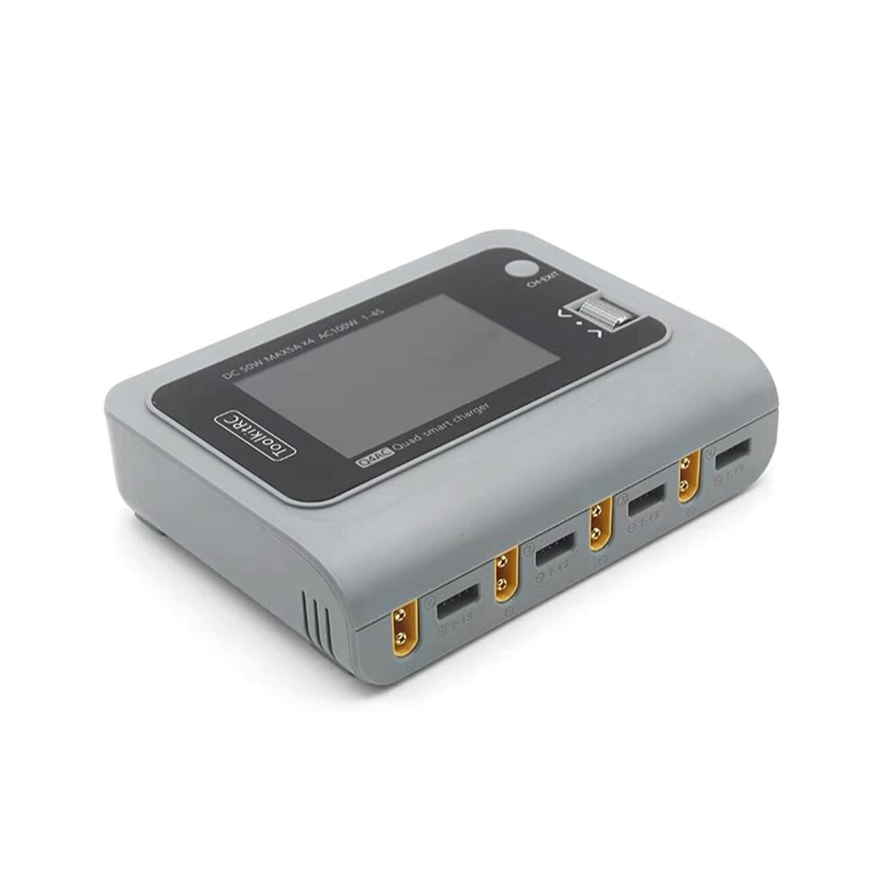 Toolkitrc Q4ac 4X50w 4 Xt60 With Xt30 Adapters Ac Charger Ips Clear Wide Angle Display For Lipo Battery Eu Plug 6133266938283