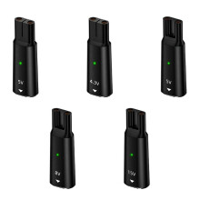 Pacote com 5 Adaptadores de Carregador Tipo C de 4,3 V/8 V/15 V, Conversor de Carregamento USB-C para Barbeador Elétrico Norelco