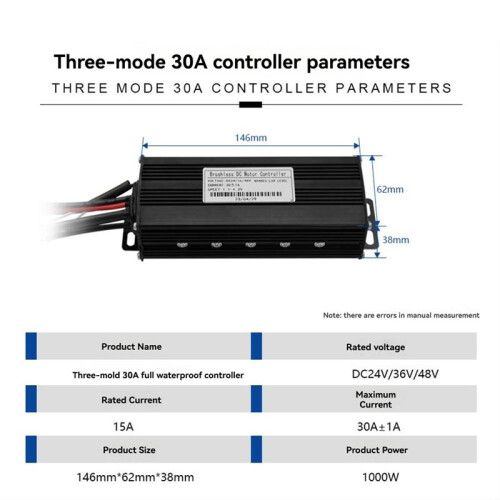 Three Mode Ebike Sine Wave Controller 24V/36V/48V with S866 LCD Display Waterproof Connector 30A for 1000W Ebike 1