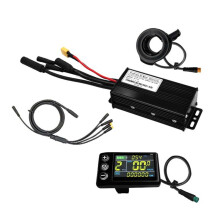 Controlador de Bicicleta Eléctrica de Tres Modos 24 V/36 V/48 V con Pantalla A Color LCD S866 Conector Impermeable Piezas de Conversión de Motor de