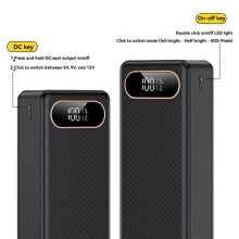 18650 Battery Power Bank Case QC3.0 15W PD Quick Charge 21x18650 Battery Storage Box 15W Wireless Charge Shell Green