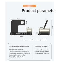 Use Usb Plug Watch Wireless Charger Wireless Charger Wireless Charging Phone Stand Alarm Clock Fast Charging Base