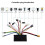 Three Mode Ebike Sine Wave Controller 40A 36V/48V/52V with S866 LCD Color Display SM Connector 2000W Motor 9